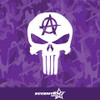 Anarchy Skull Vinyl Decal Sticker