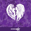 Angel And Demon Love Vinyl Decal Sticker