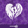 Demon And Angel Love Vinyl Decal Sticker