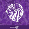 Angry Lion Roaring Vinyl Decal Sticker