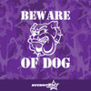 Beware Of Dog Vinyl Decal Sticker
