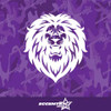 Angry Lion Roaring V3 Vinyl Decal Sticker