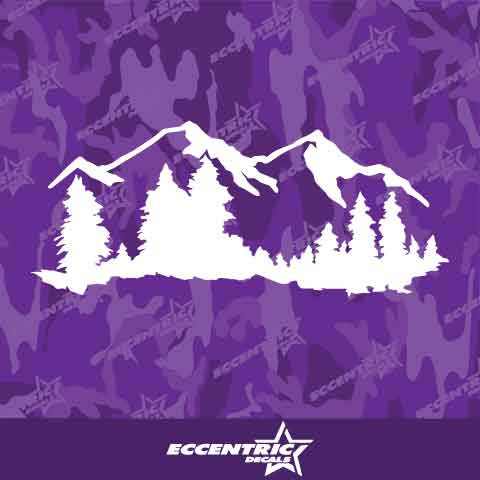 Mountains Vinyl Decal Sticker