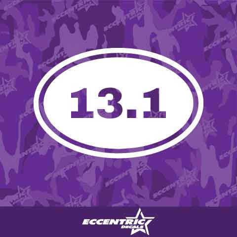 Oval 13.1 Vinyl Decal Sticker