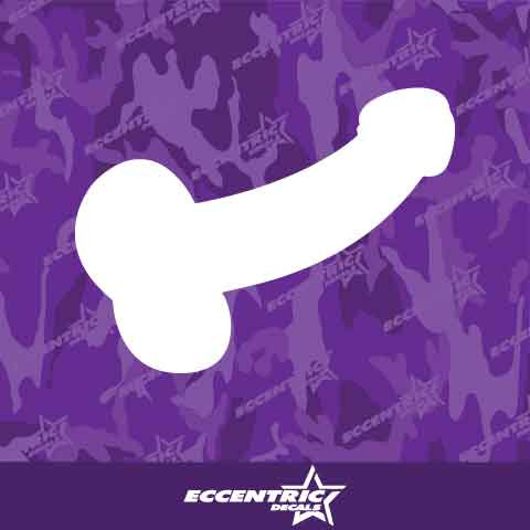 Penis And Balls Vinyl Decal Sticker
