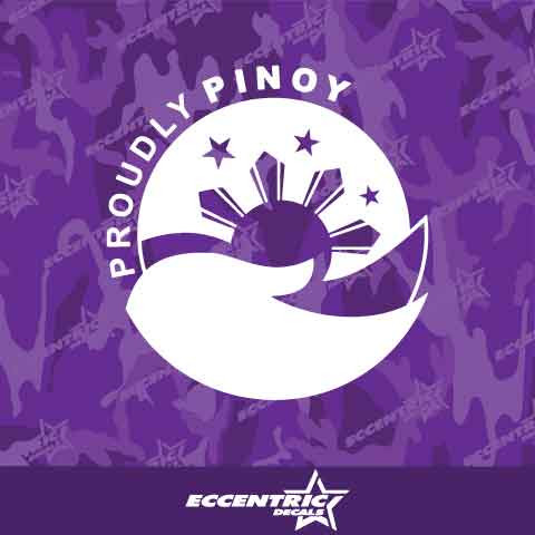 Proudly Pinoy Vinyl Decal Sticker