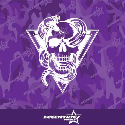 Skull & Snake Vinyl Decal Sticker