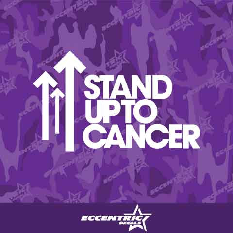 Stand Up to Cancer Vinyl Decal Sticker