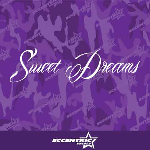 Sweet Dreams Vinyl Decal Sticker
