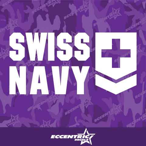 Swiss Navy Vinyl Decal Sticker