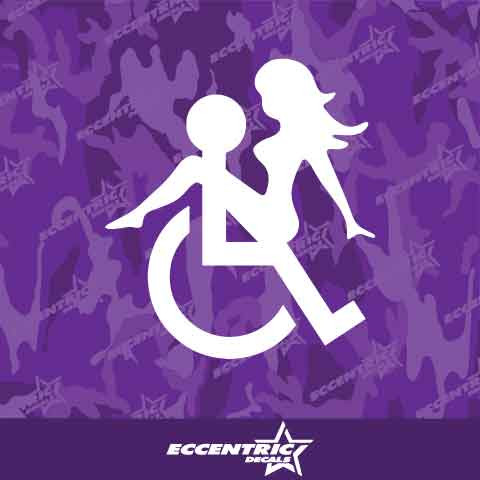 Wheelchair Sex Vinyl Decal Sticker