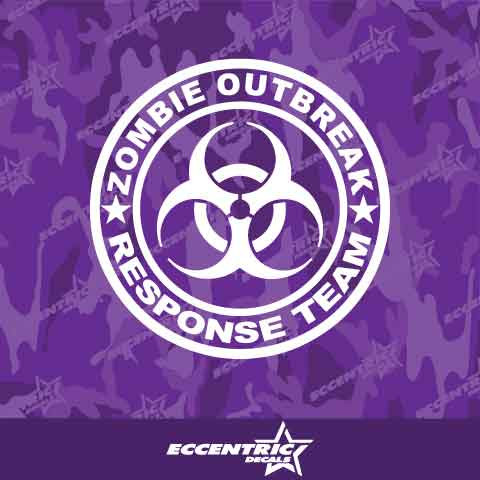 Zombie Outbreak Response Team Vinyl Decal Sticker