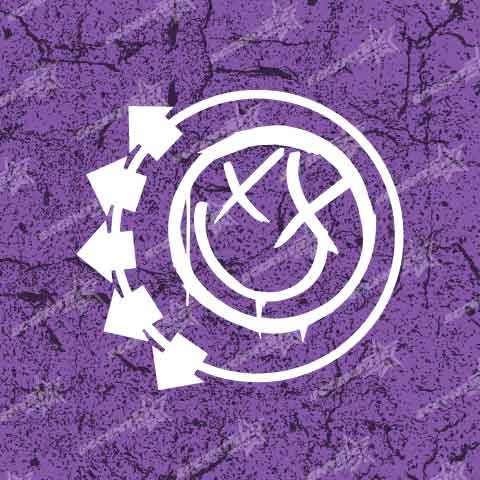 Blink-182 Smiley Face Logo Vinyl Decal Sticker