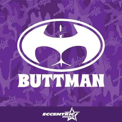 Buttman Vinyl Decal Sticker