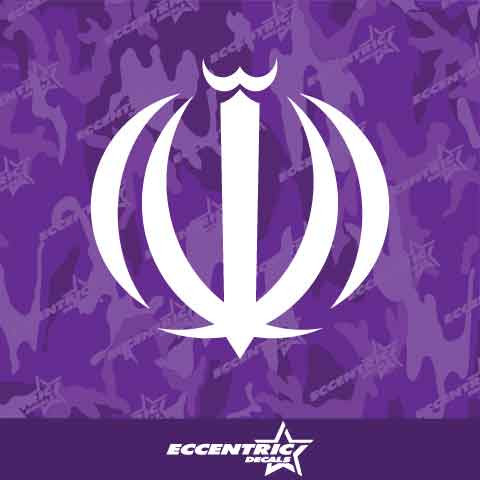 Emblem of Iran Vinyl Decal Sticker