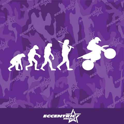 Evolution Of Motocross Vinyl Decal Sticker