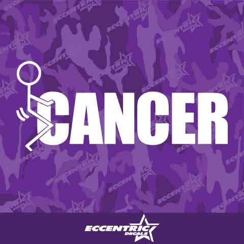 Fuck Cancer Vinyl Decal Sticker