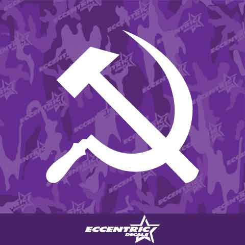 Hammer And Sickle Vinyl Decal Sticker