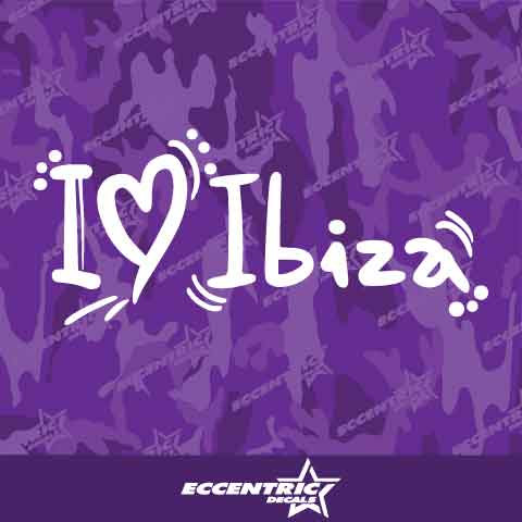 I love Ibiza Vinyl Decal Sticker