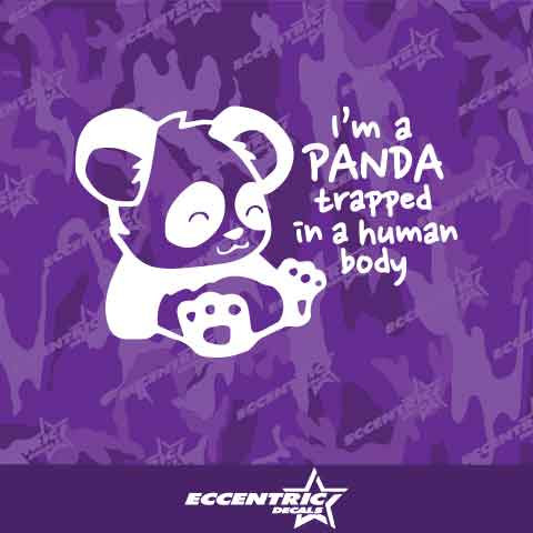 I'm A Panda Vinyl Decal Sticker