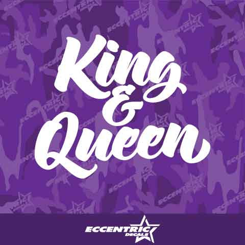 King & Queen Vinyl Decal Sticker