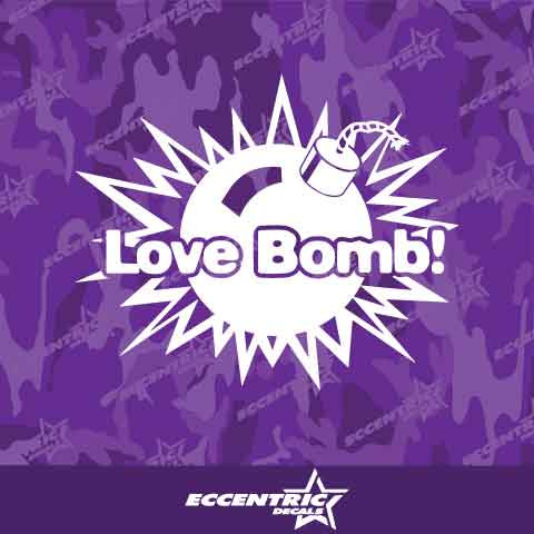 Love Bomb Vinyl Decal Sticker