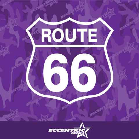 Route 66 Vinyl Decal Sticker
