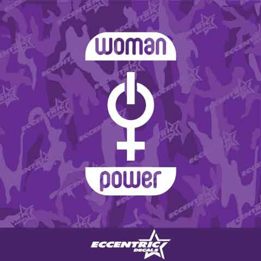 Woman Power Vinyl Decal Sticker