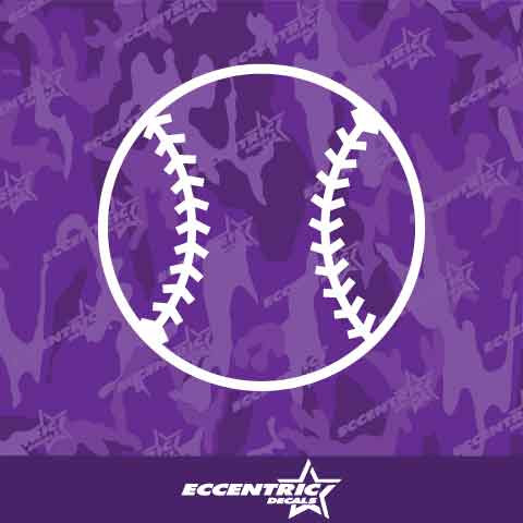 Baseball Vinyl Decal Sticker