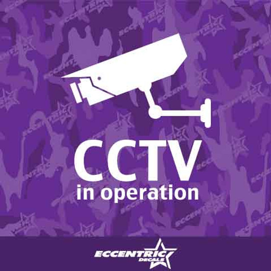 CCTV In Operation Vinyl Decal Sticker