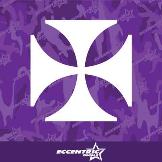 Cross Pattee Vinyl Decal Sticker