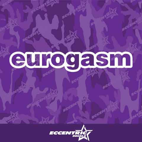 Eurogasm Vinyl Decal Sticker