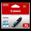 Genuine Canon CLI651XL Cyan Ink Cartridge CANON PIXMA IP7260, CANON PIXMA MG5460, CANON PIXMA MG6360, CANON PIXMA MX726, CANON PIXMA MX926, CANON PIXMA MG5560, CANON PIXMA MG6460, CANON PIXMA MG7160, CANON PIXMA IX6860, CANON PIXMA IP8760, CANON PIXMA MG6660, CANON PIXMA MG5660, CANON PIXMA MG7560