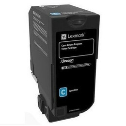 Genuine Lexmark 74C60C0 Cyan Toner Cartridge - 3,000 pages LEXMARK CS725, LEXMARK CX725
