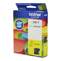 Genuine Brother LC-23E Yellow Ink Cartridge - 1,200 pages BROTHER MFCJ5920DW