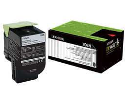 Genuine Lexmark 708K Black Toner LEXMARK CS310, LEXMARK CS410, LEXMARK CS510 Genuine Lexmark 708K Black Toner LEXMARK CS310, LEXMARK CS410, LEXMARK CS510