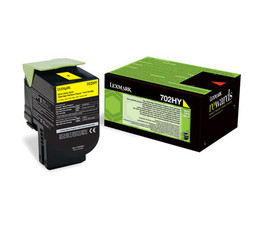Genuine Lexmark 708HY HY Yellow Toner - Clearance Sale LEXMARK CS310, LEXMARK CS410, LEXMARK CS510;Condition=All Clearance items will be in sealed boxes. Some may have superficial external damage such as dints or labels etc, but will have no impact on the toners quality. Take advantage of a bargain!