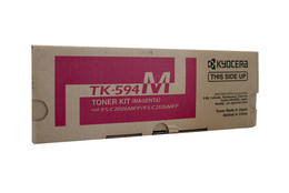 Genuine Kyocera TK594 Magenta Toner KYOCERA FSC2026MFP, KYOCERA FSC2126MFP, KYOCERA FSC2526MFP, KYOCERA FSC2626MFP, KYOCERA FSC5250DN, KYOCERA P6026CDN, KYOCERA M6026CDN, KYOCERA M6526CDN Genuine Kyocera TK594 Magenta Toner KYOCERA FSC2026MFP, KYOCERA FSC2126MFP, KYOCERA FSC2526MFP, KYOCERA FSC2626MFP, KYOCERA FSC5250DN, KYOCERA P6026CDN, KYOCERA M6026CDN, KYOCERA M6526CDN