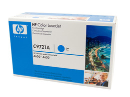 Genuine HP #641A Cyan Toner C9721A HP COLOR LASERJET 4600, HP COLOR LASERJET 4650