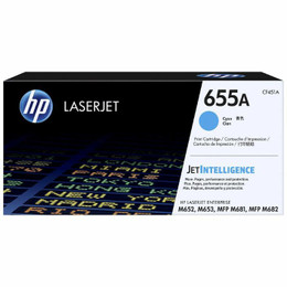 Genuine HP #655A Cyan Toner CF451A HP LASERJET ENTERPRISE M652, HP LASERJET ENTERPRISE M653, HP LASERJET ENTERPRISE MFP M681, HP LASERJET ENTERPRISE MFP M682 Genuine HP #655A Cyan Toner CF451A HP LASERJET ENTERPRISE M652, HP LASERJET ENTERPRISE M653, HP LASERJET ENTERPRISE MFP M681, HP LASERJET ENTERPRISE MFP M682