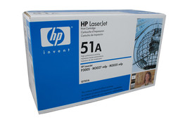 Genuine HP #51A Black Toner Q7551A HP LASERJET P3005, HP LASERJET M3027, HP LASERJET M3035
