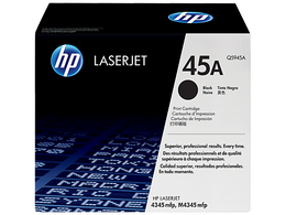 Genuine HP #45A Black Toner Q5945A HP LASERJET M4345 MFP Genuine HP #45A Black Toner Q5945A HP LASERJET M4345 MFP