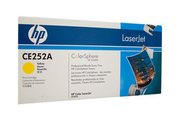 Genuine HP #504A Yellow Toner CE252A HP COLOR LASERJET CM3530, HP COLOR LASERJET CP3525