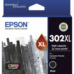 Genuine Epson 302XL HY Black Ink Cartridge EPSON XP 6000