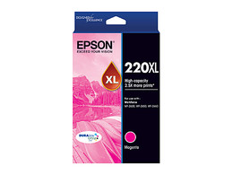 Genuine Epson 220XL HY Magenta Ink Cartridge EPSON WORKFORCE WF2630, EPSON WORKFORCE WF2650, EPSON WORKFORCE WF2660, EPSON WORKFORCE WF2750, EPSON WORKFORCE WF2760, EPSON EXPRESSION HOME XP220, EPSON EXPRESSION HOME XP320, EPSON EXPRESSION HOME XP324, EPSON EXPRESSION HOME XP420 Genuine Epson 220XL HY Magenta Ink Cartridge EPSON WORKFORCE WF2630, EPSON WORKFORCE WF2650, EPSON WORKFORCE WF2660, EPSON WORKFORCE WF2750, EPSON WORKFORCE WF2760, EPSON EXPRESSION HOME XP220, EPSON EXPRESSION HOME XP320, EPSON EXPRESSION HOME XP324, EPSON EXPRESSION HOME XP420