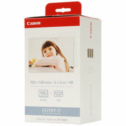 Genuine Canon KP108IN Ink & Paper Pack CANON SELPHY CP100, CANON SELPHY CP200, CANON SELPHY CP220, CANON SELPHY CP300, CANON SELPHY CP330, CANON SELPHY CP400, CANON SELPHY CP500, CANON SELPHY CP510, CANON SELPHY CP600, CANON SELPHY CP710, CANON SELPHY CP720, CANON SELPHY CP730, CANON SELPHY CP740, CAN Genuine Canon KP108IN Ink & Paper Pack CANON SELPHY CP100, CANON SELPHY CP200, CANON SELPHY CP220, CANON SELPHY CP300, CANON SELPHY CP330, CANON SELPHY CP400, CANON SELPHY CP500, CANON SELPHY CP510, CANON SELPHY CP600, CANON SELPHY CP710, CANON SELPHY CP720, CANON SELPHY CP730, CANON SELPHY CP740, CAN