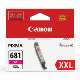 Genuine Canon CLI681XXL Magenta Ink Cartridge CANON PIXMA TR7560, CANON PIXMA TR8560, CANON PIXMA TS6160, CANON PIXMA TS8160, CANON PIXMA TS9160, CANON TR7660 Genuine Canon CLI681XXL Magenta Ink Cartridge CANON PIXMA TR7560, CANON PIXMA TR8560, CANON PIXMA TS6160, CANON PIXMA TS8160, CANON PIXMA TS9160, CANON TR7660