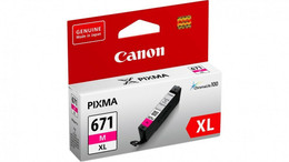 Genuine Canon CLI671XL Magenta Ink Cartridge CANON PIXMA MG5760, CANON PIXMA MG5765, CANON PIXMA MG6860, CANON PIXMA MG6865, CANON PIXMA MG6866, CANON PIXMA MG7760, CANON PIXMA TS5060, CANON PIXMA TS6060, CANON PIXMA TS8060, CANON PIXMA TS9060, CANON PIXMA MG7766 Genuine Canon CLI671XL Magenta Ink Cartridge CANON PIXMA MG5760, CANON PIXMA MG5765, CANON PIXMA MG6860, CANON PIXMA MG6865, CANON PIXMA MG6866, CANON PIXMA MG7760, CANON PIXMA TS5060, CANON PIXMA TS6060, CANON PIXMA TS8060, CANON PIXMA TS9060, CANON PIXMA MG7766