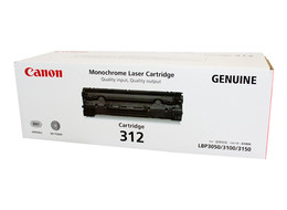 Genuine Canon CART312 Black Toner CANON LASER SHOT LBP3018, CANON LASER SHOT LBP3050, CANON LASER SHOT LBP3100, CANON LASER SHOT LBP3100B, CANON LASER SHOT LBP3150