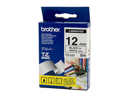 Genuine Brother TZe231 Labelling Tape BROTHER PT 540, BROTHER PT 580C, BROTHER PTD200, BROTHER PTH105, BROTHER PT900, BROTHER PT1000, BROTHER PT1010, BROTHER PT1090, BROTHER PT1230PC, BROTHER PT1280, BROTHER PT1290, BROTHER PT1400, BROTHER PT1650, BROTHER PT7600, BROTHER PT1750, BROTHER PT1830, BROTHER